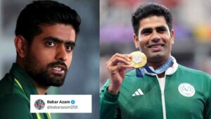 Fan accurately predicted what Babar Azam’s twitter post would be after his congratulatory post for Arshad Nadeem