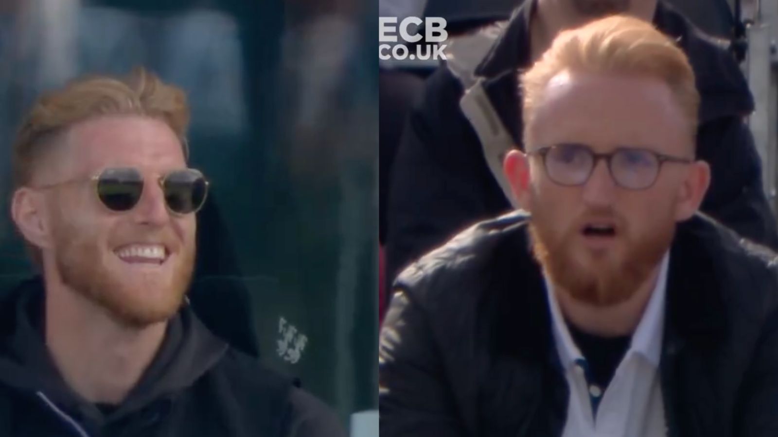 Ben Stokes shares a hilarious moment with his lookalike in Old Trafford