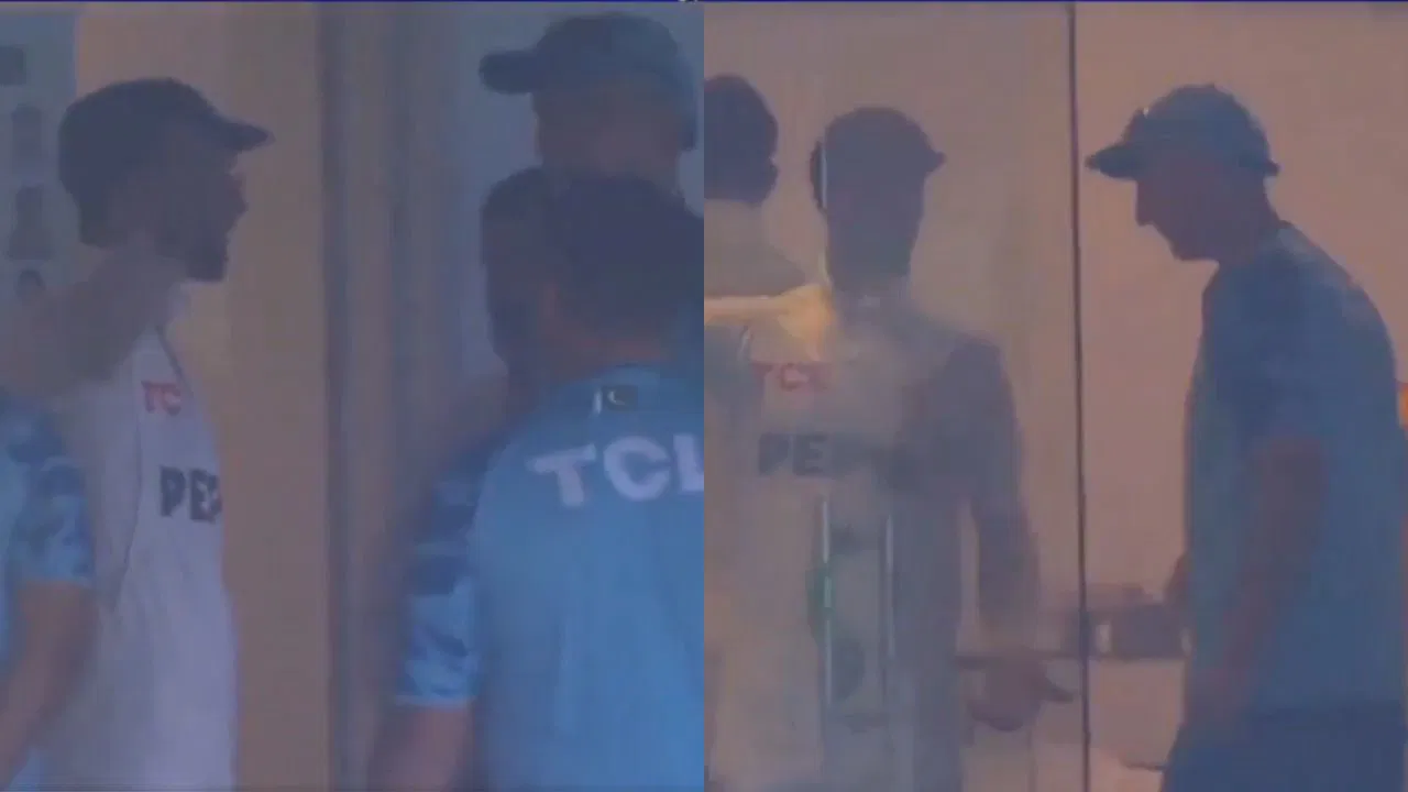 [Video] Shan Masood has an animated chat with Jason Gillespie inside the dressing room