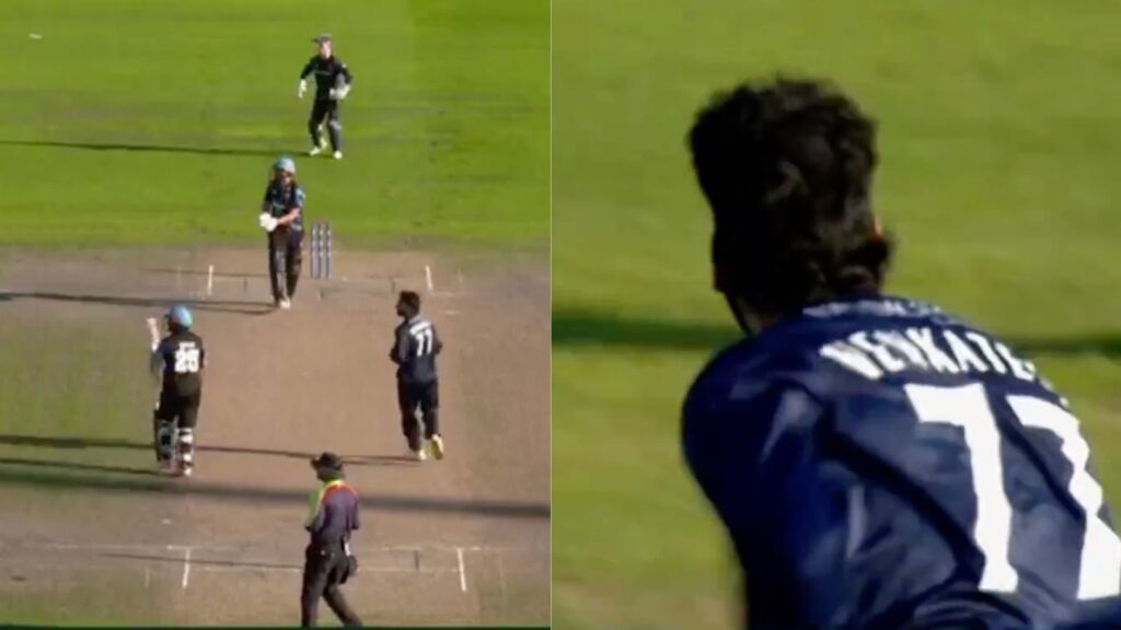 Venkatesh Iyer picks up 2 wickets in 2 balls to lead Lancashire to win in the One Day Cup