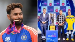 Virat Kohli and Rishabh Pant were felicitated in the opening game of Delhi Premier League