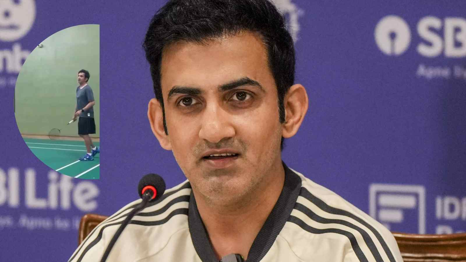 ‘Smash your fears’- Gautam Gambhir flaunts his Badminton skills following ODI series defeat vs Sri Lanka