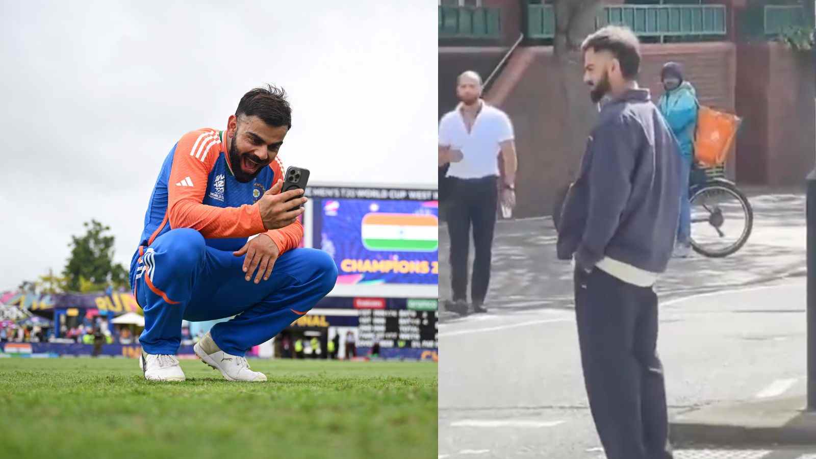 Virat Kohli seen walking on the streets of London after India's 2-0 defeat against Sri Lanka