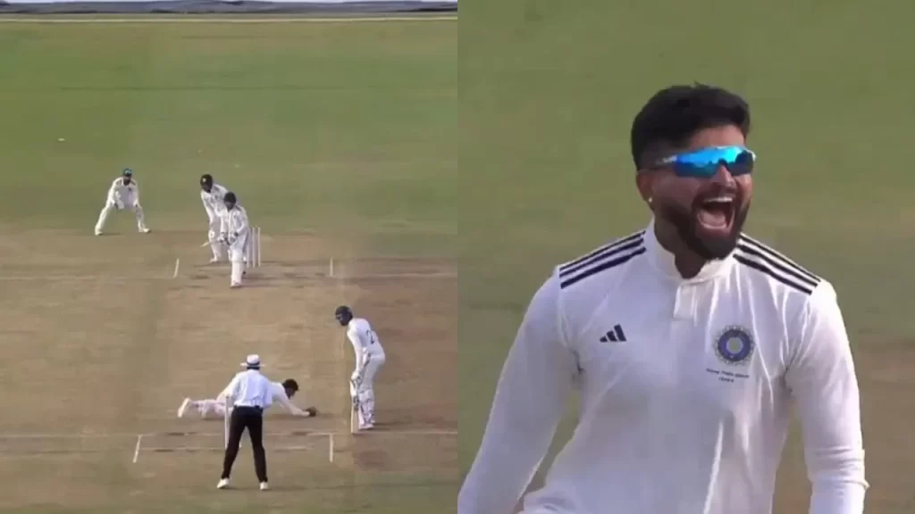 [Watch] Shreyas Iyer dismisses Mayank Agarwal in the Duleep Trophy 2024