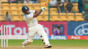 David Warner congratulates Sarfaraz Khan after his maiden Test century