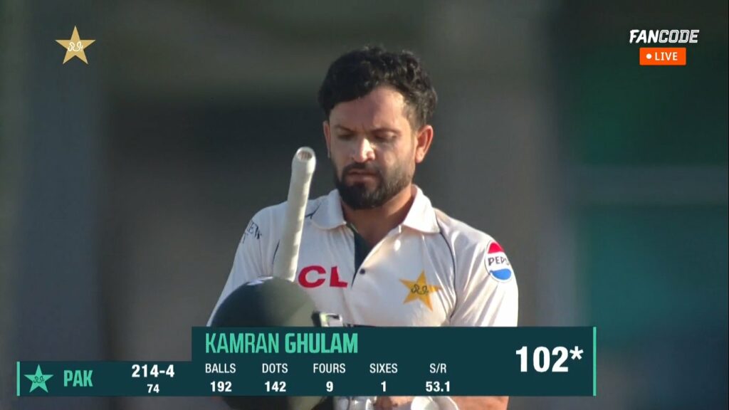 Kamran Ghulam, the replacement of Babar Azam, scores a century on debut for Pakistan