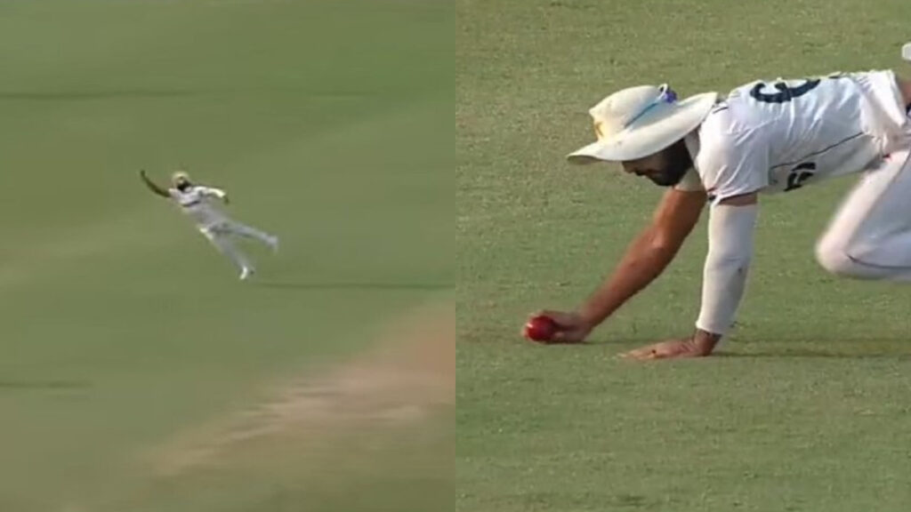 Watch: Aamir Jamal takes a spectacular catch to dismiss Ollie Pope