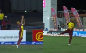 WATCH: Gudakesh Motie plucks the ball out of thin air to dismiss Jos Buttler for a golden duck