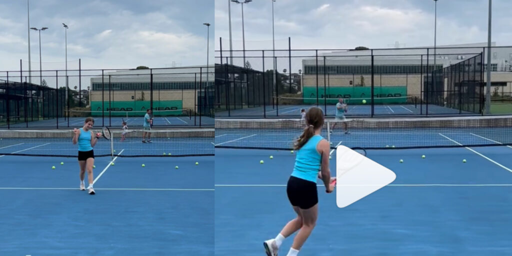 WATCH: David Warner's daughter wins a point against the Australian batter in a stunning display of Tennis