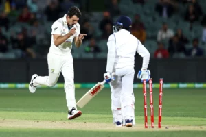 Pat Cummins castled Prithvi Shaw